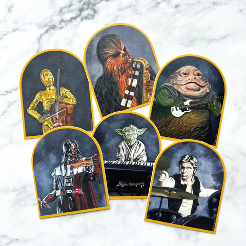 Darth Vader Playing the Violin sticker - Shop Motif