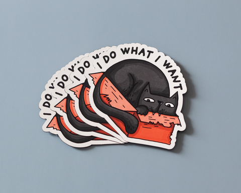 I Do What I Want Vinyl Sticker
