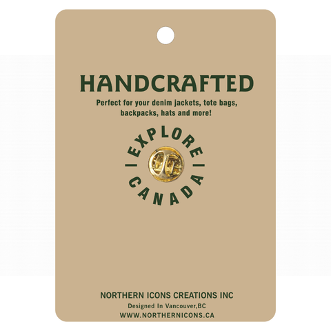 Canoeing Moose Enamel Pin
