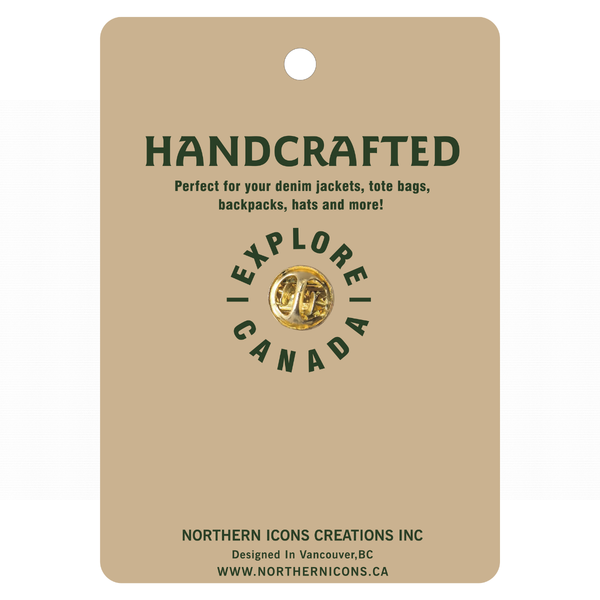 Canoeing Moose Enamel Pin