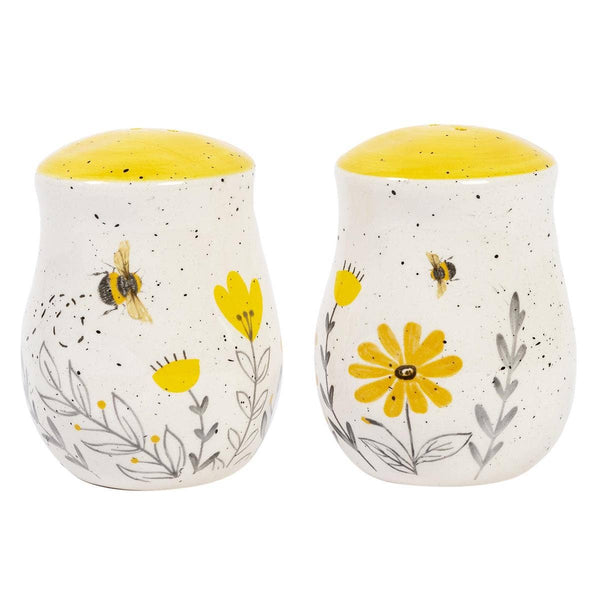 Garden Bee Set/2 Salt & PepperShakers, 2.4"Dx3.1", bbx