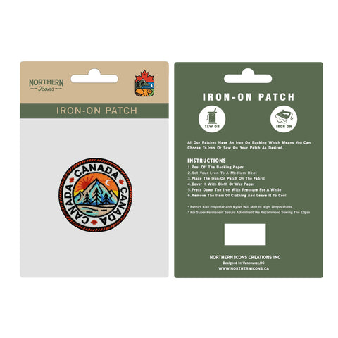 Canada iron-on embroidery patch
