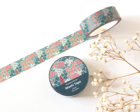 Floral Washi Tape - 15mm x 10m