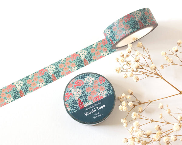 Floral Washi Tape - 15mm x 10m