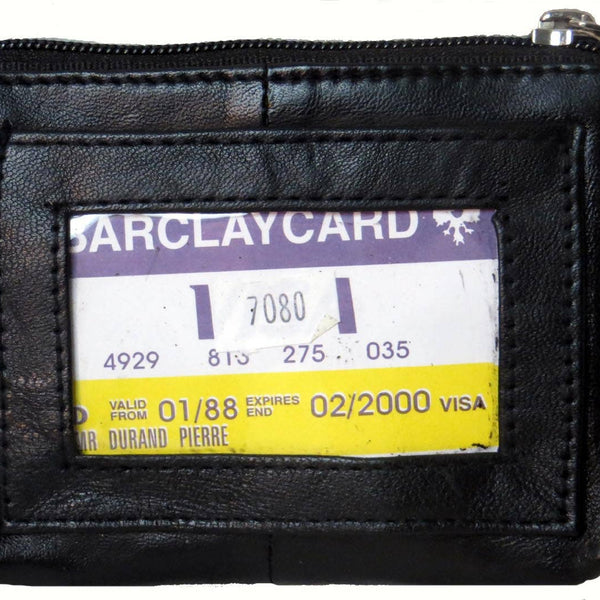 Elegant Leather All Purpose Zippered Pouch #7080