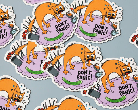 Don't Panic Vinyl Sticker