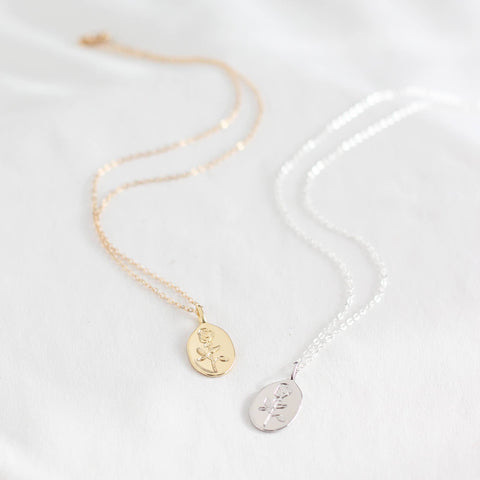 Rose Medallion Necklace