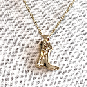 Western Boot Necklace 