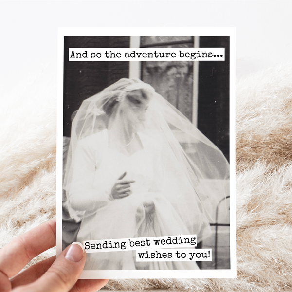 Wedding Card. And So The Adventure Begins...