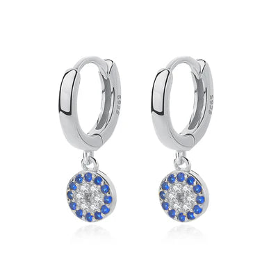 Watchful Sparkles Hoop Earrings