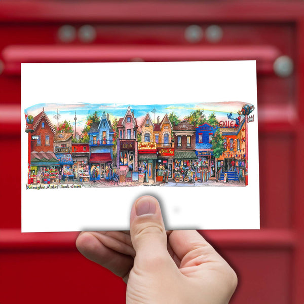 Carte postale du marché de Kensington