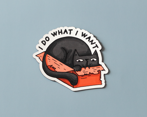 I Do What I Want Vinyl Sticker