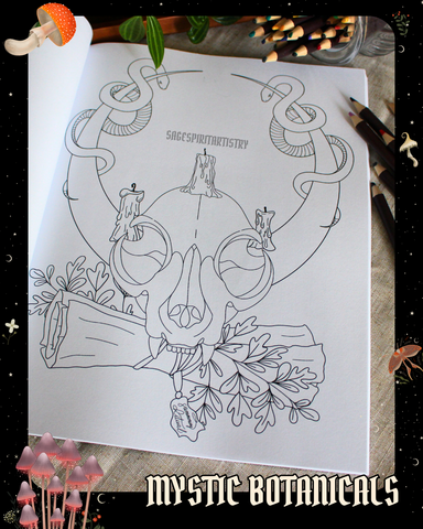 Journal anti-anxiété format voyage : Mystic Botanicals