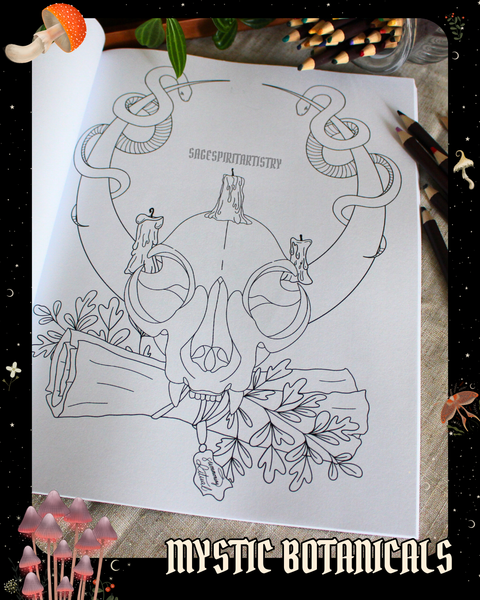 Journal anti-anxiété format voyage : Mystic Botanicals