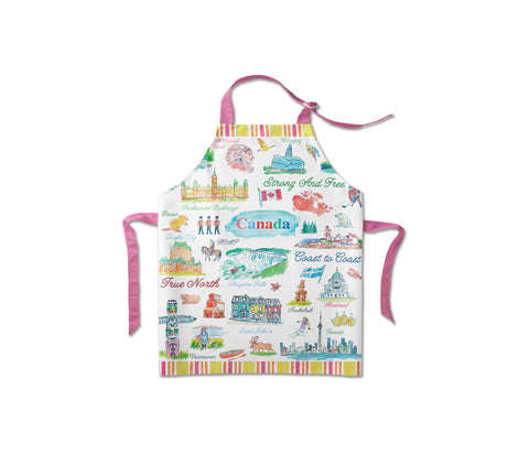 Tablier polyvalent à l'effigie des monuments du Canada