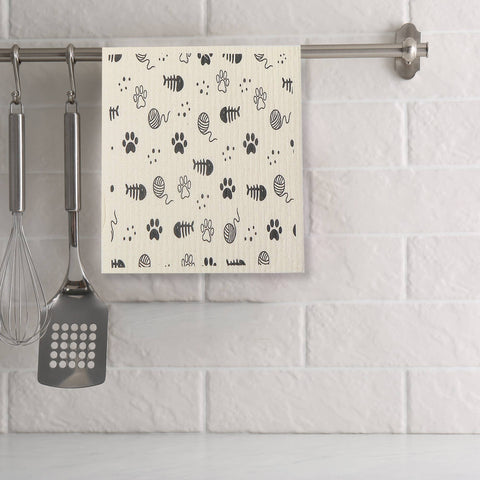 Swedish Dish Cloth Set Of 2 Mischief Cats Assorted