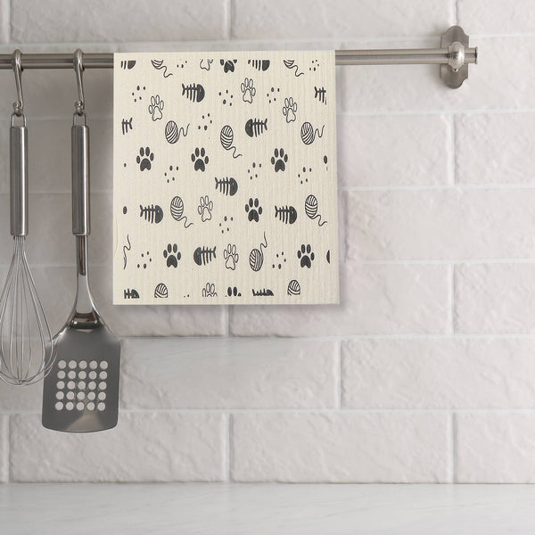 Swedish Dish Cloth Set Of 2 Mischief Cats Assorted