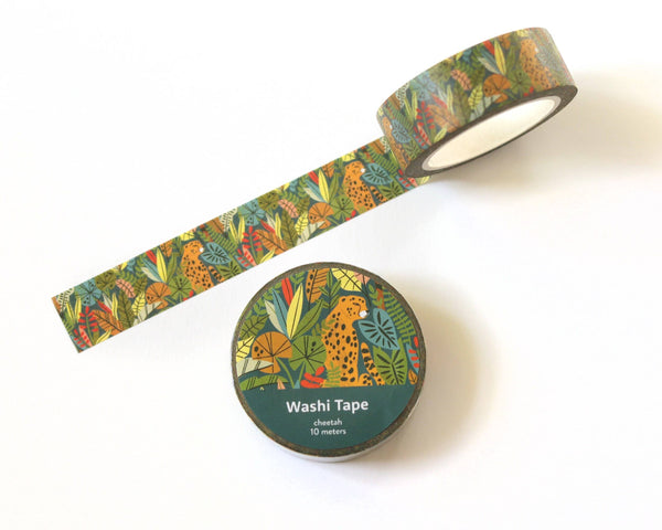 Tropical Jungle Cheetah Washi Tape - 15mm x 10m