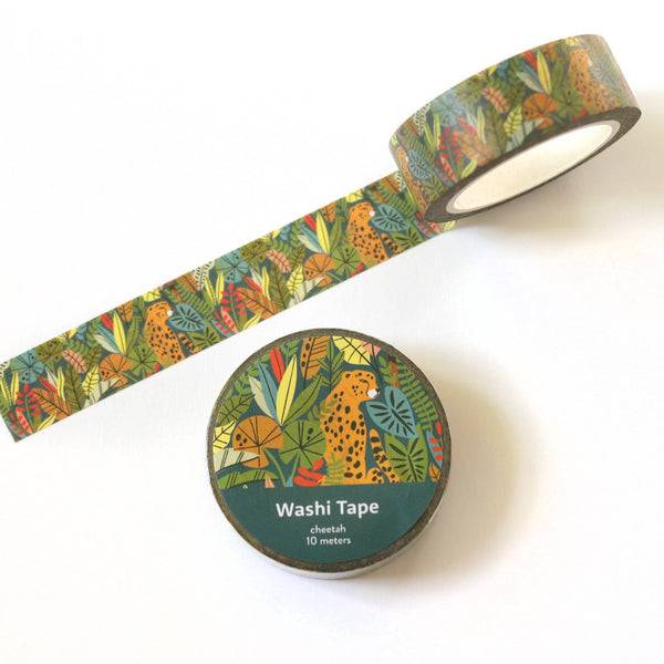 Tropical Jungle Cheetah Washi Tape - 15mm x 10m