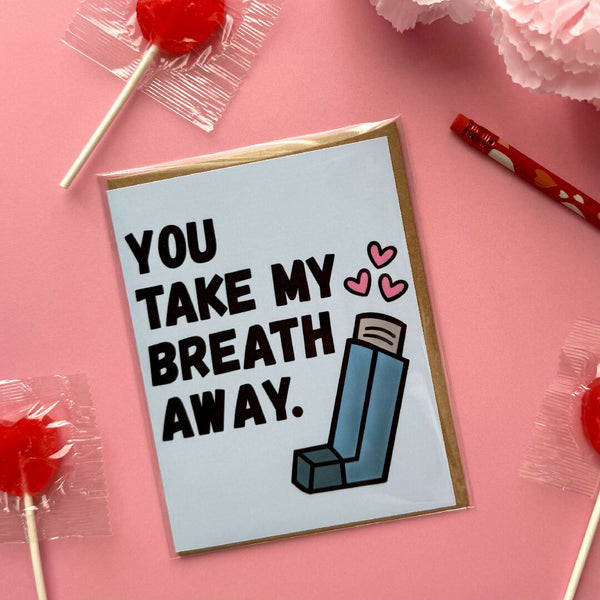Puffer Breathless Valentines Day Card