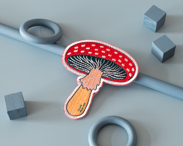 Mushroom Iron-On Patch