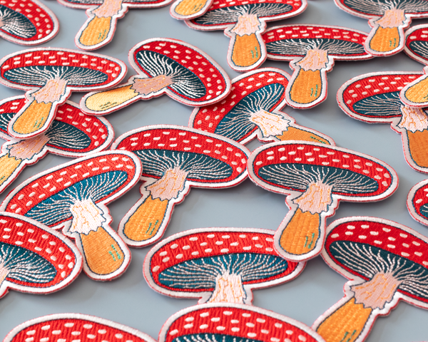 Mushroom Iron-On Patch