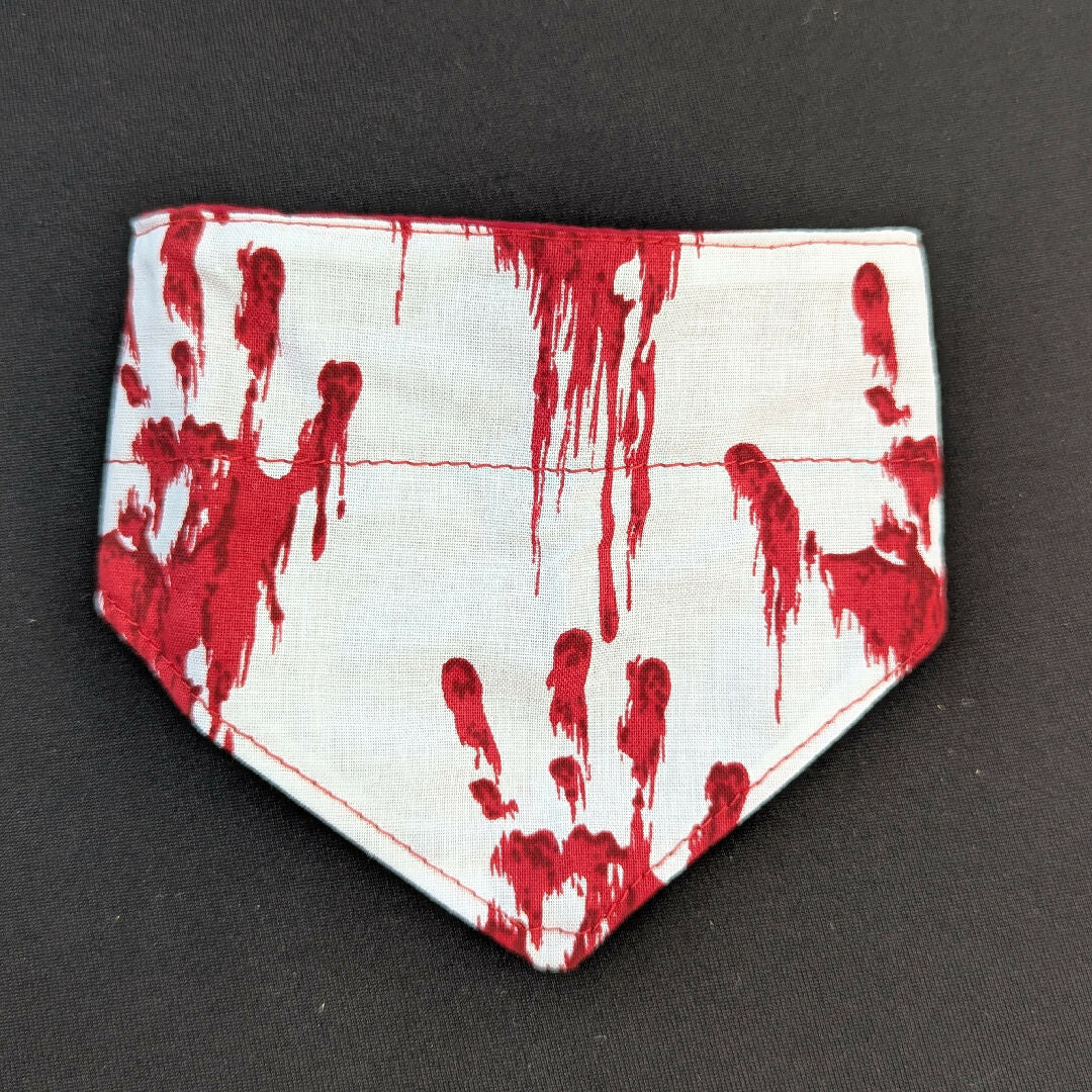 Bloody Hands Dog Scrunchy Bandana