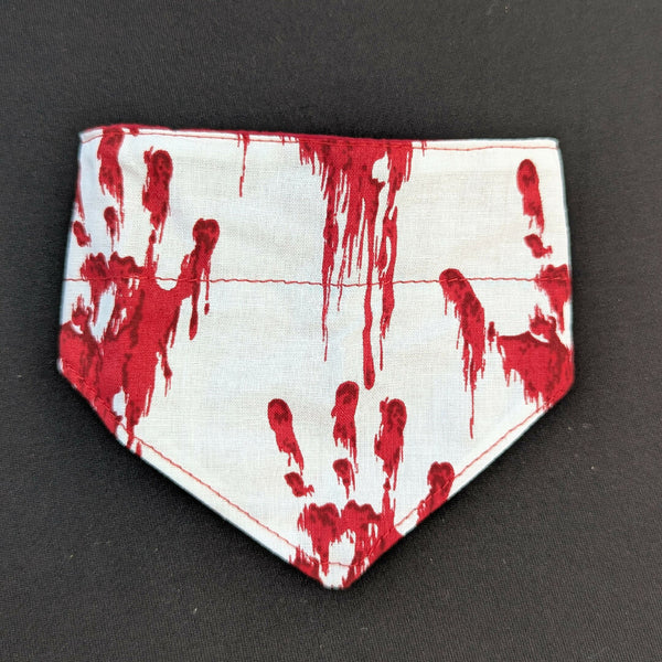 Bloody Hands Dog Scrunchy Bandana