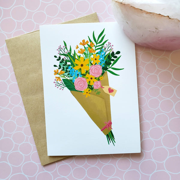 Floral Bouquet 5x7" Greeting Card - Shop Motif