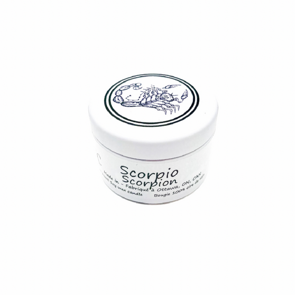 Scorpio Zodiac Candle, 2oz