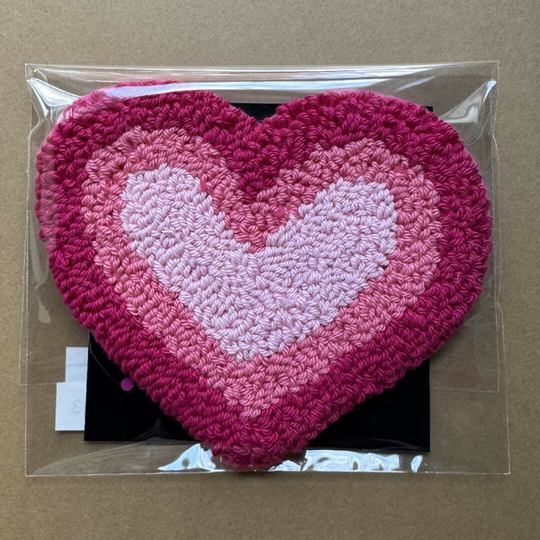 Pink Heart Mug Rug