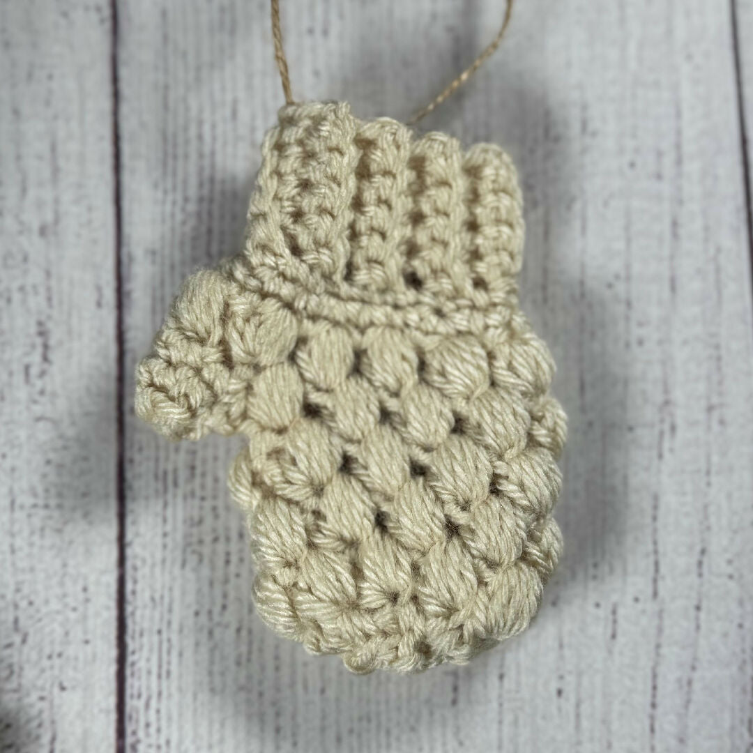 Christmas Ornament / Gift Card Holder - mitten