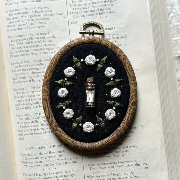 Embroidery Art | Raccoon Paw Bones