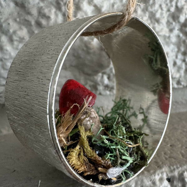 Ring Mushroom Ornament -red cap mushroom