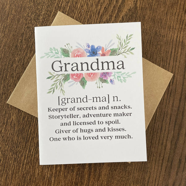 Grandma Definition - Card - Shop Motif