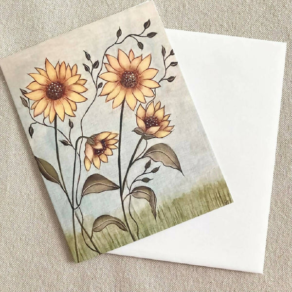 Sunflowers Notecard