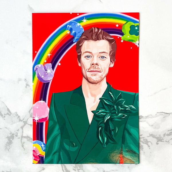Harry Styles blank greeting card