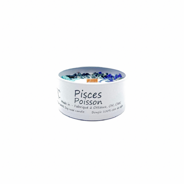 Pisces Zodiac Candle, 2oz