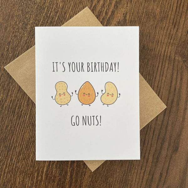 It's Your Birthday - Go Nuts! - Card - Shop Motif