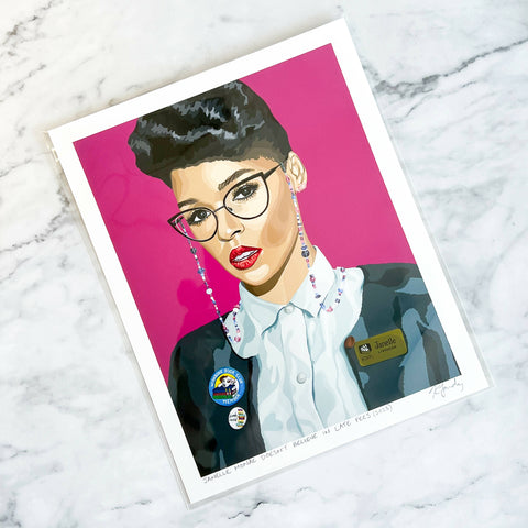 Janelle Monae 8x10" art print - Shop Motif