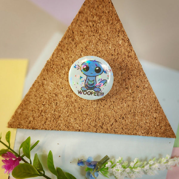 Pokemon Wooper WOOPEE Button Pin