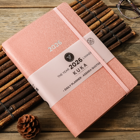 Pink 2026 daily planner agenda