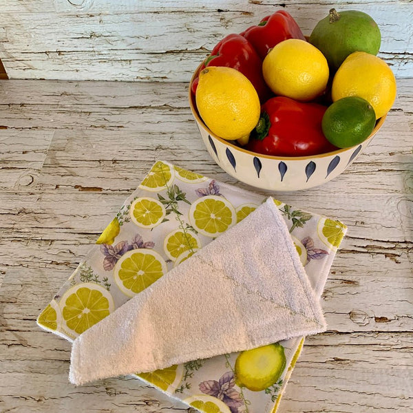Lemon and Herbs 2 Ply Towel Set
