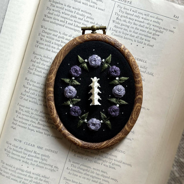 Embroidery Art | Snake Vertebrae