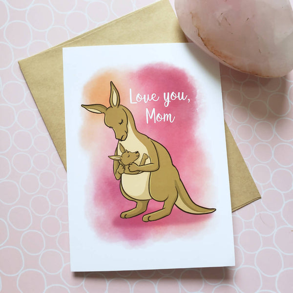 Love you Mom 5x7" Greeting Card - Shop Motif