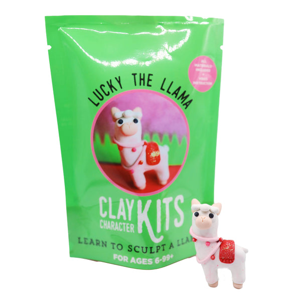 Lucky the Llama DIY polymer clay sculpting kit