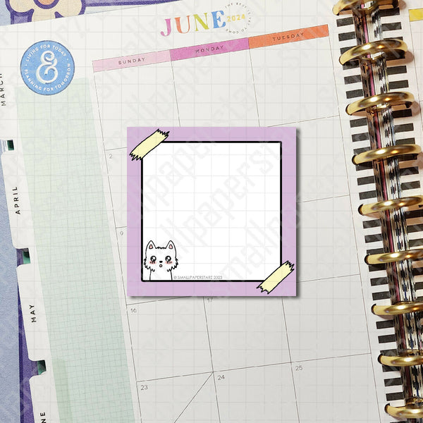 NP024 - Purple Luna Blushing 3x3in Memo Notepads