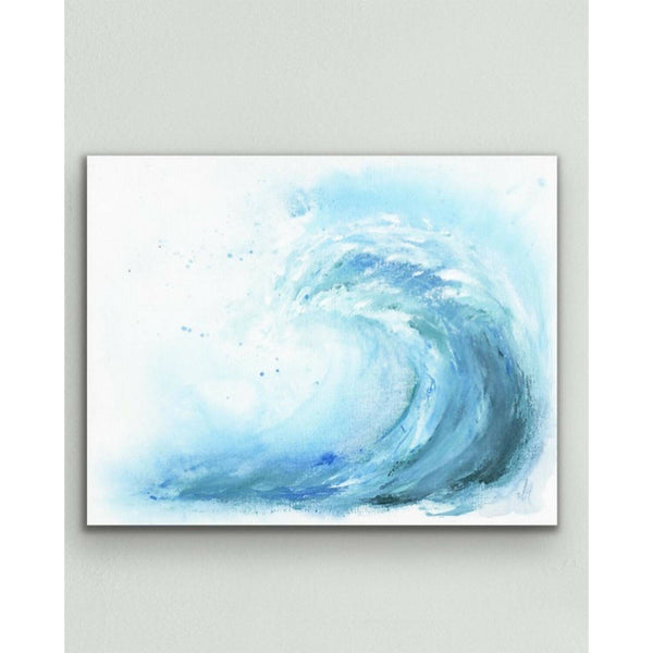 "Ocean Beat" an Original Acrylic Painting on Canvas (14"x11") - Shop Motif