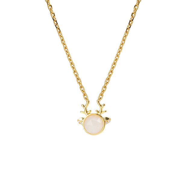 Oh Deer! Opal Necklace