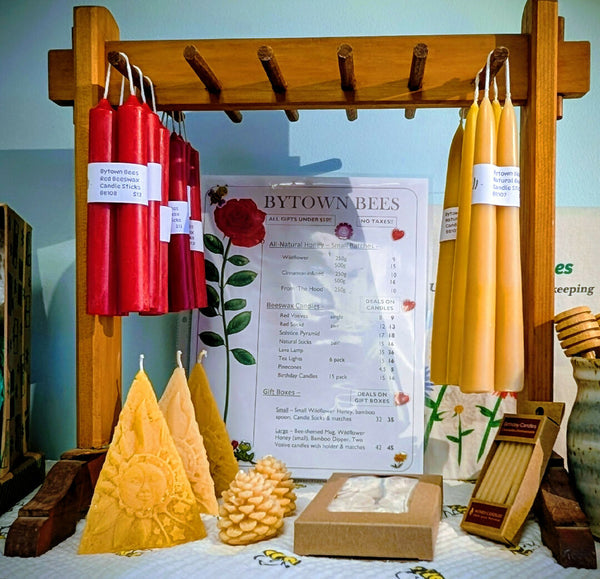 Bougies d'anniversaire en cire d'abeille